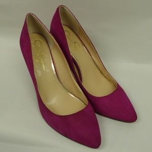 Jessica Simpson Red Suede Pumps